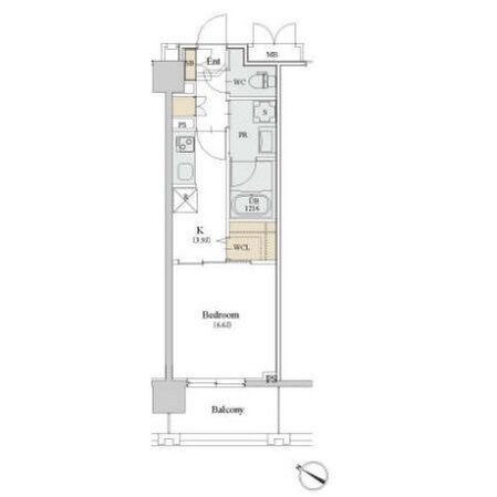 カスタリア人形町IIIの物件間取画像